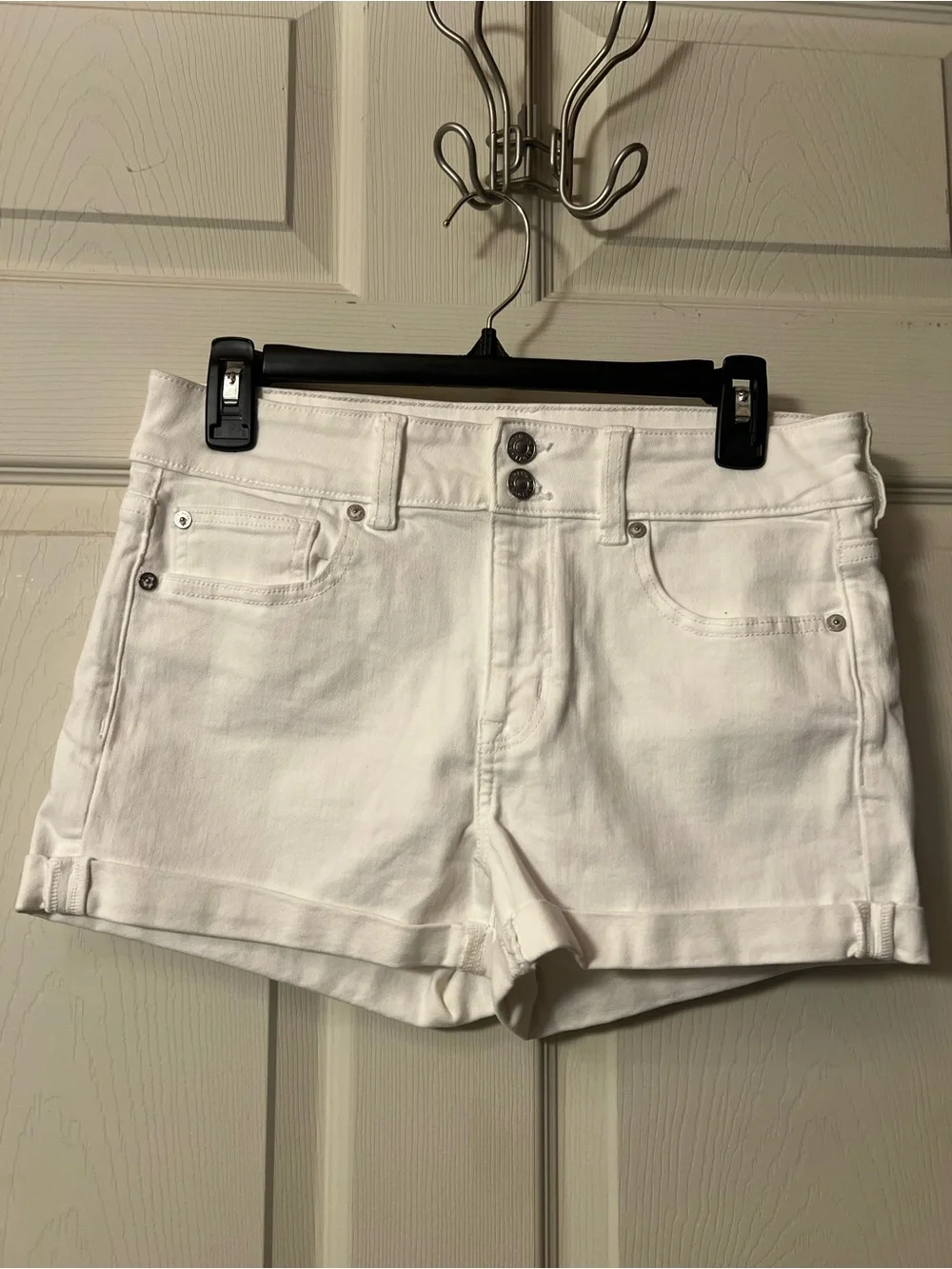 AE Next Level High Waisted denim short short